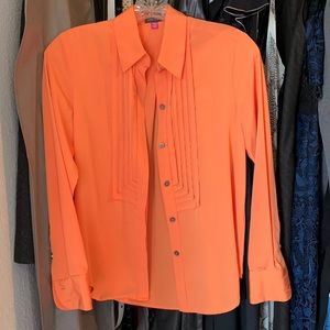 Vince Camuto blouse petite xs in orange
